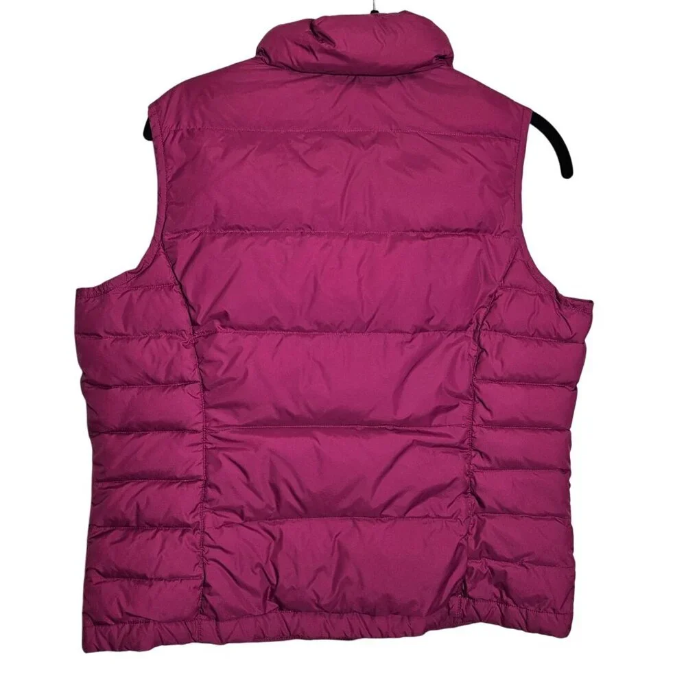 Lands End Womens Down Puffer Vest S‎ Pink Nylon & Polyester Insulated Outerwear